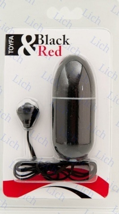 Черное водонепроницаемое виброяйцо. 8см.