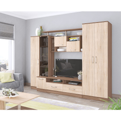 Стенка в гостиную Оскар-5, ясень шимо