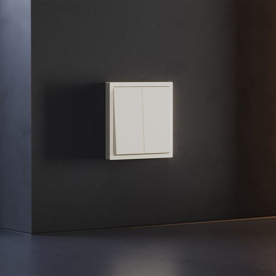 Клавиши для выключателя/переключателя двухклавишного, S70 (хлопок)