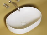 Умывальник чаша накладная овальная (цвет Белый Матовый) Element 600x415x135мм
