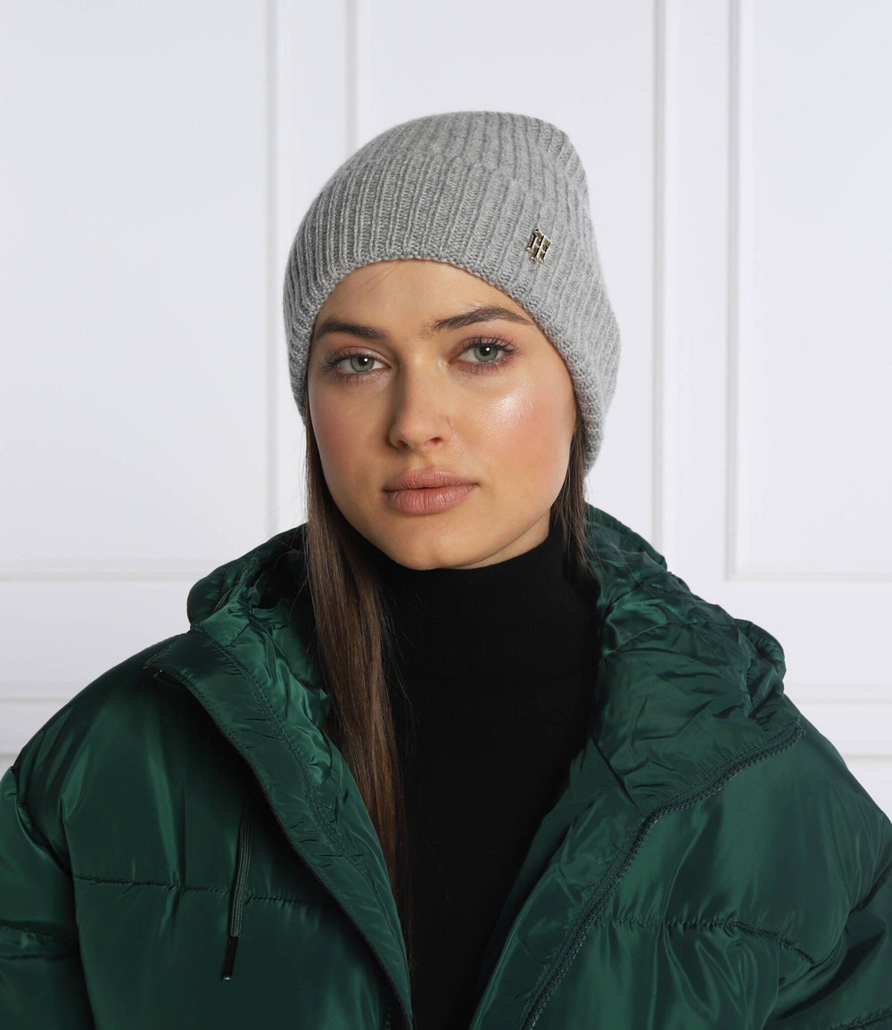 кашемировая шапка Tommy Hilfiger - серый(AW0AW13770)