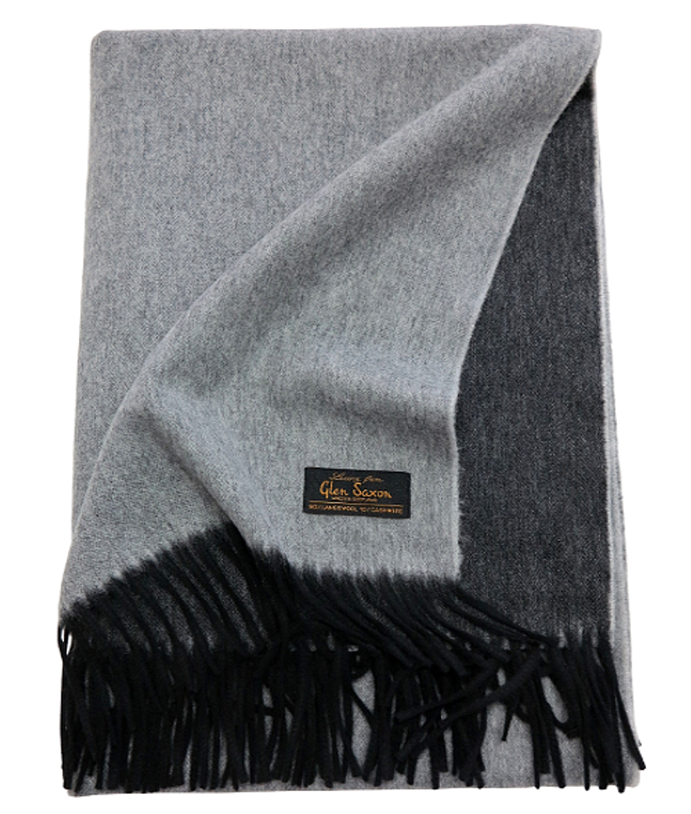 Плед 130х180 Glen Saxon Vave Black Lt Grey