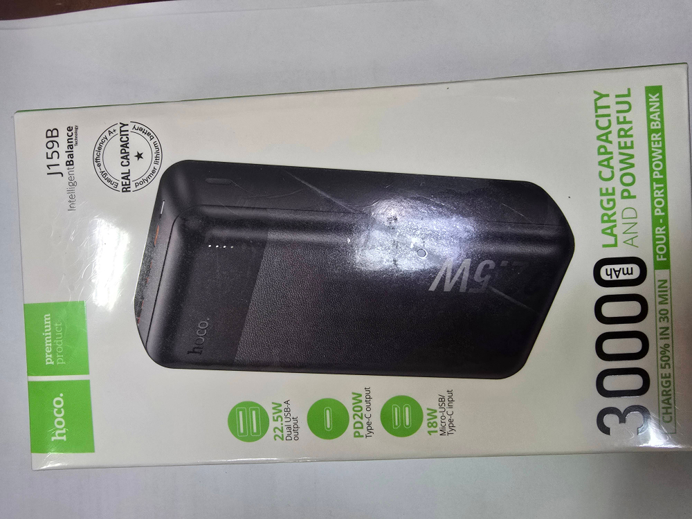 Портативный акк, HOCO J159B (30000mAh) Black