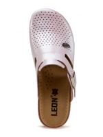 Тапочки-сабо Леон 950 женские с ремешком на пряжке, белые, 39