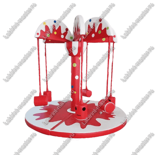 Электрическая карусель детская 4KIDS "Арбузный коктейль"