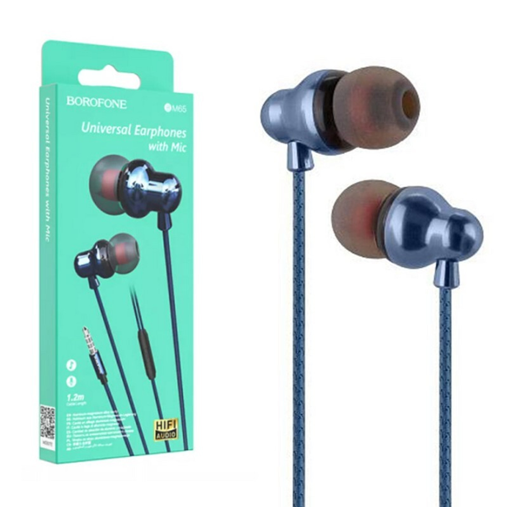 Наушники с микрофоном BOROFONE BM65 (синий)