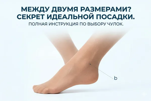 Как выбрать размер компрессионных чулок, если замеры попадают в два размера: полная инструкция