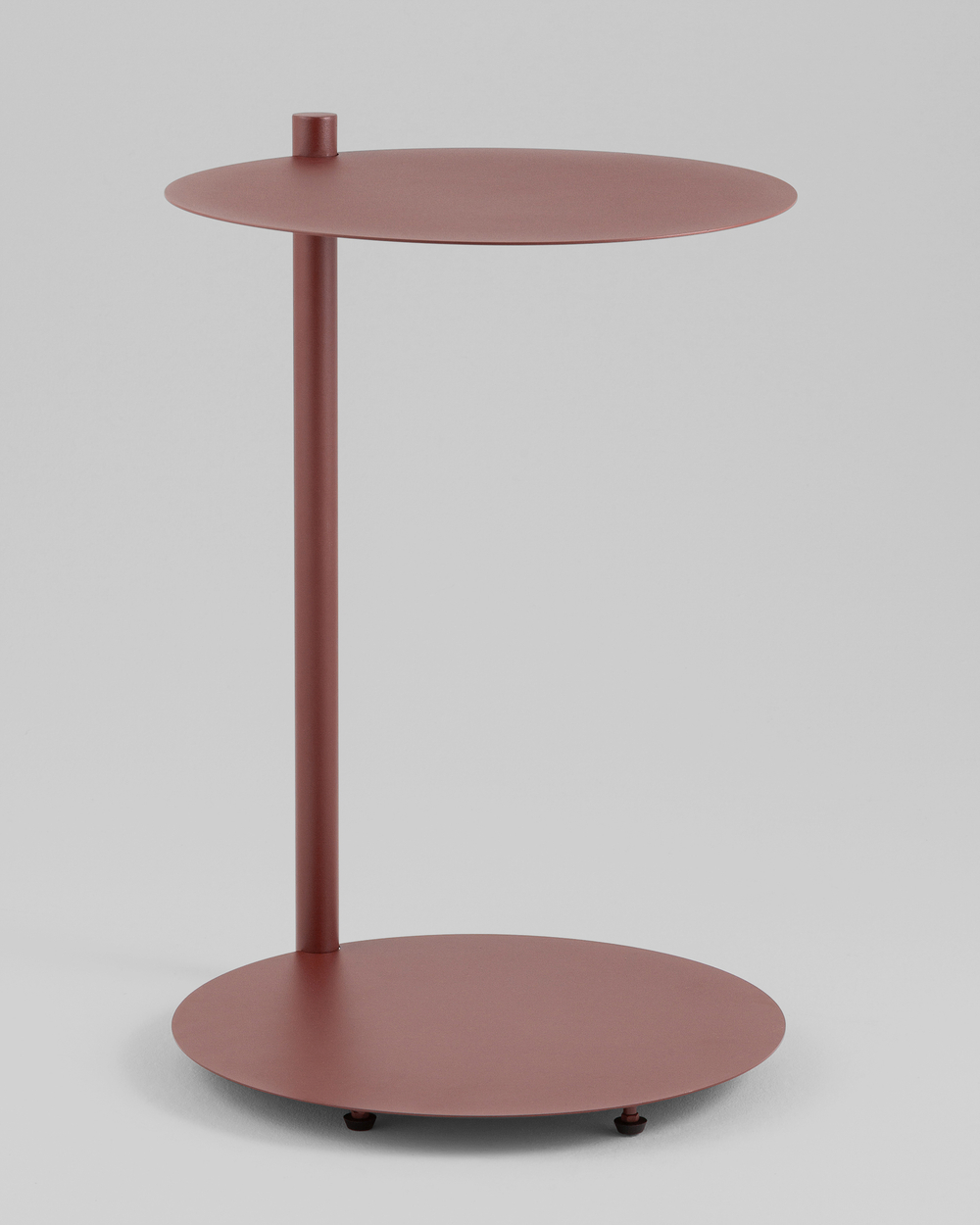 Журнальный столик Siara металл бордовый