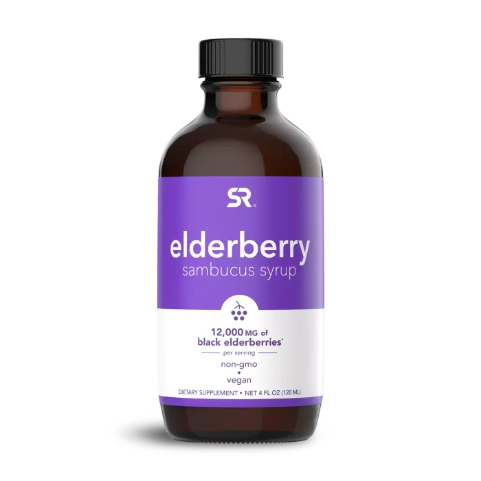 Сироп из бузины, Elderberry Syrup, Sports Research, 120 мл