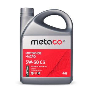 Масло моторное Metaco Optima 5W-30 C3 4 л