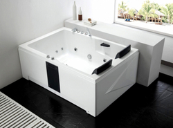 Акриловая ванна Gemy G9061BL 182х122 с гидромассажем