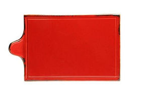 Блюдо для сыра 18х30 см фарфор цвет красный Seasons