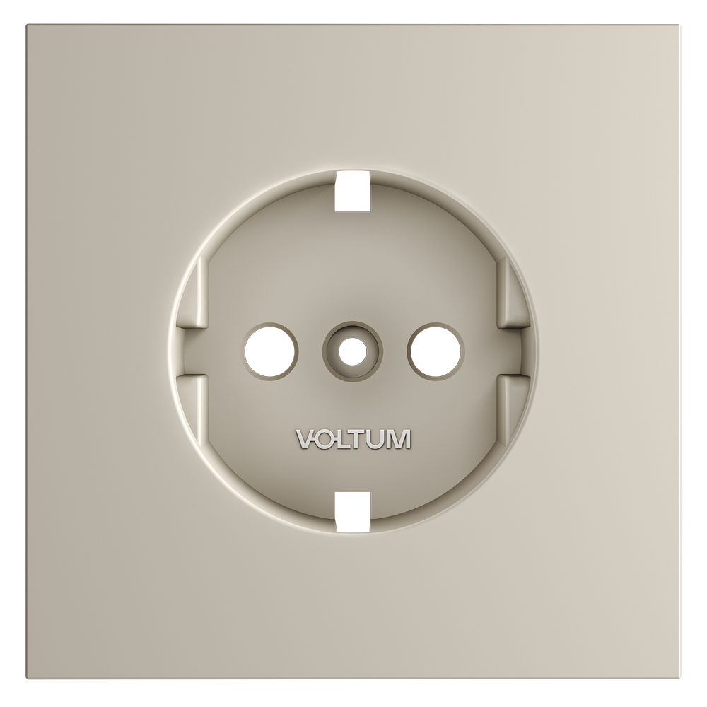 Накладка для розетки с заземлением, (кашемир) Voltum S70 VLS000603