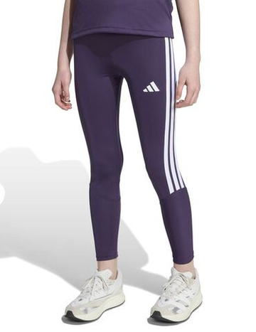 Брюки для девочки теннисные Adidas Train Essentials 3-Stripes - aurora plum/white