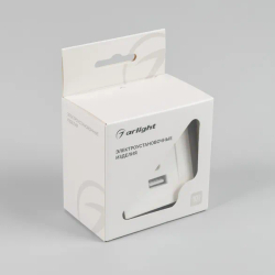 Механизм USB розетки SCT-MUAC-PL-WH-V (5V, 3A, QC4) (Arlight, -) 049839