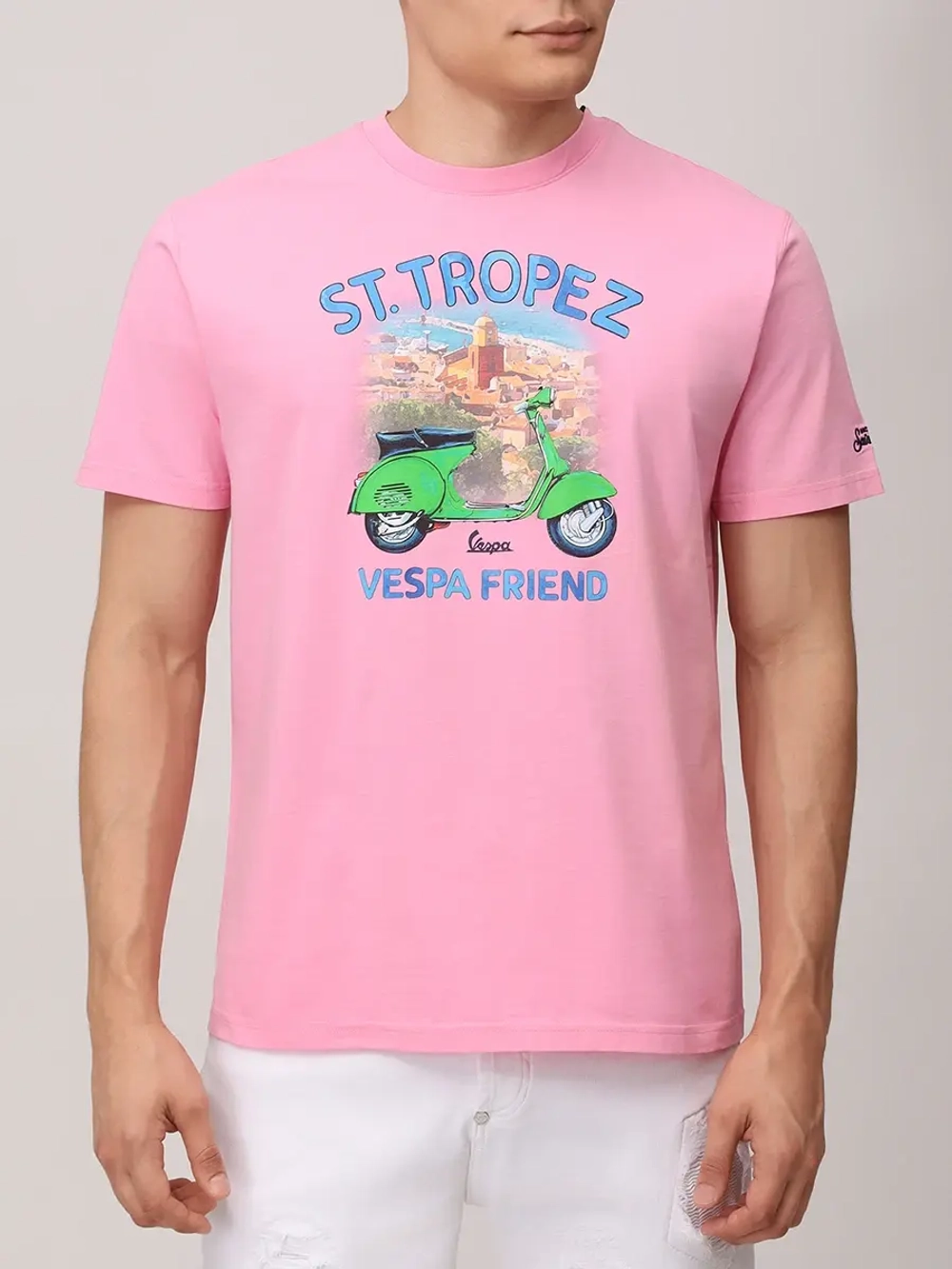 Футболка муж. Saint Barth ST TROPEZ VESPA розовый