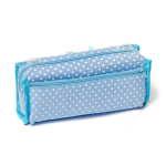 Пенал - косметичка Alingar, ткань, молния, бант, боковой карман, 90 х 200 мм, "Beautiful lace", ассорти (розовый, голубой), бантик с кружевом