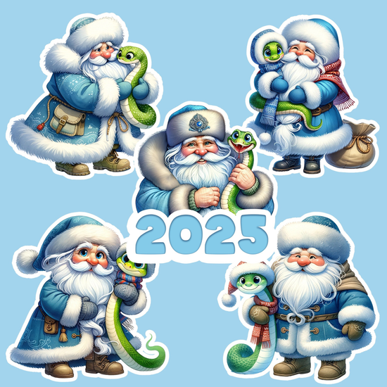Пряники с дедом морозом 2025