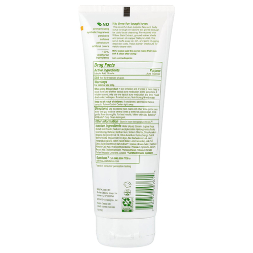 Alba Botanica, Acndode®, отшелушивающий скраб для лица и тела, 237 мл (8 жидк. унций)
