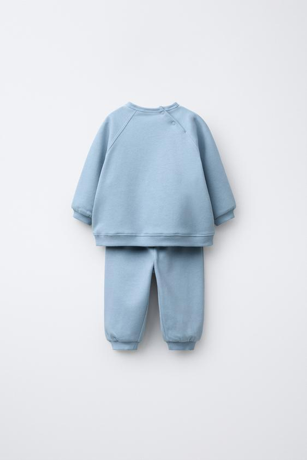 ZARA КОМПЛЕКТ ИЗ ТОЛСТОВКИ И БРЮК-ДЖОГГЕРОВ, ГОЛУБОЙ