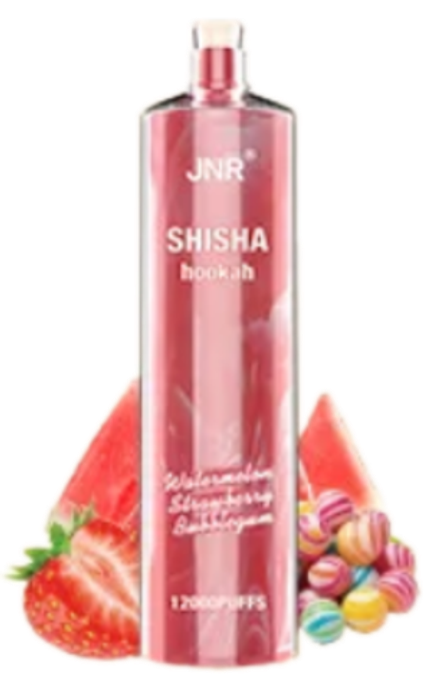 JNR Shisha Hookah Арбузно-клубничная жвачка 12000 затяжек 20мг (2%)