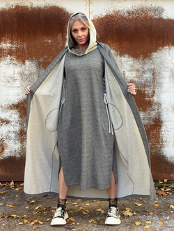 Платье Assasin / oversize/ металик