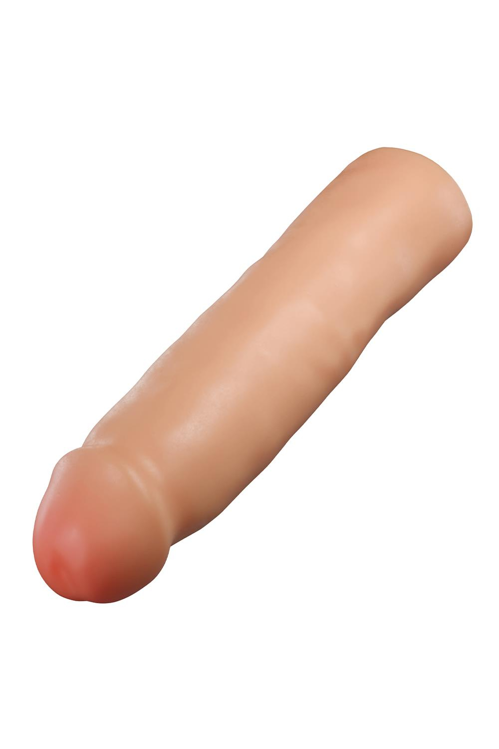 Телесная насадка-удлинитель Vindicate - 21,6 см. (Цвет: телесный)