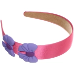 Ободок для волос детский «БАМБИ БУМ», бантики, цвет розовый, лавандовый и голубой, 3см