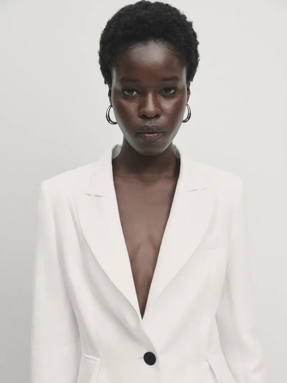 Massimo dutti white blazer store