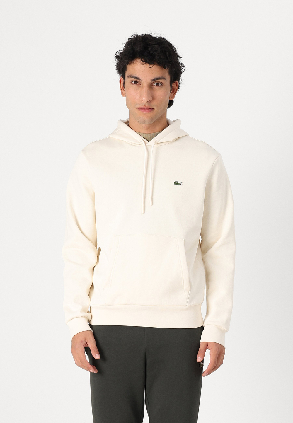 Lacoste UNISEX - Толстовка с капюшоном - Молочный (LA222S0D7-A11)