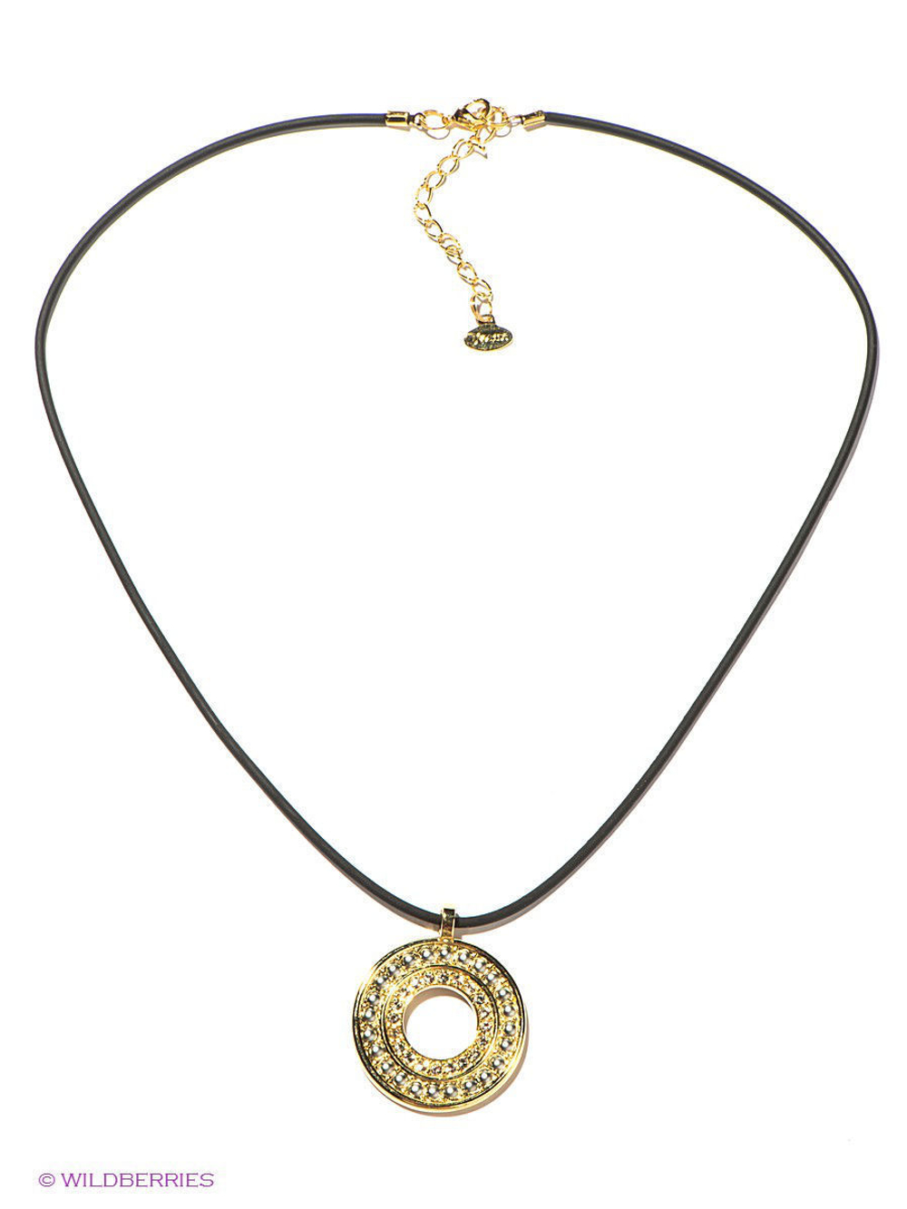 "Фритэ" подвеска в серебряном покрытии из коллекции "Франциска" от Jenavi с замком карабин