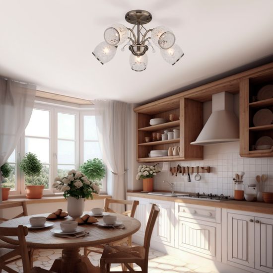 30026/5 / потолочный светильник /   античная бронза