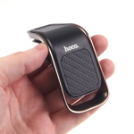 Держатель в авто на магните Hoco CA74 с креплением на решетку, 012145 Черный + серый