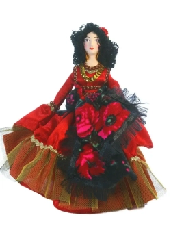 Кукла коллекционная фарфоровая Кармен