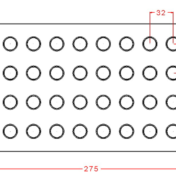872| Форма для шоколадных изделий &quot;Цилиндр&quot; (275*175мм)