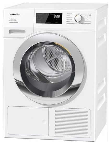 Сушильная машина Miele TEF775WP ChromeEdition (дисплей на немецком языке), белый лотос