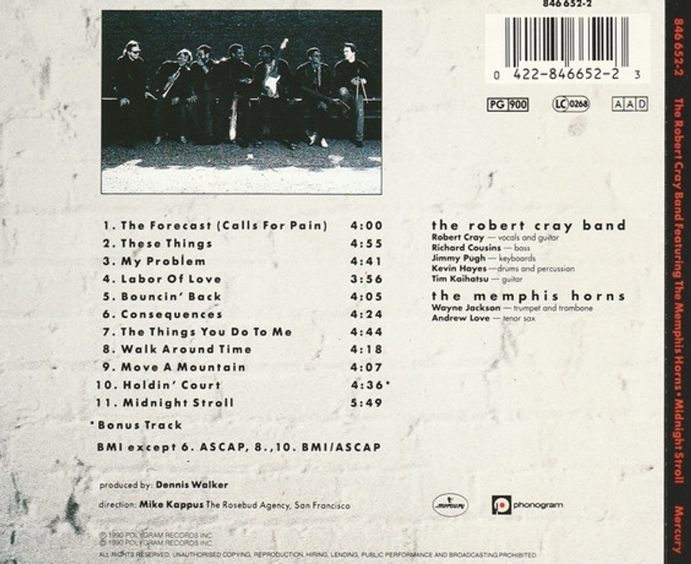 The Robert Cray Band / Midnight Stroll (CD)