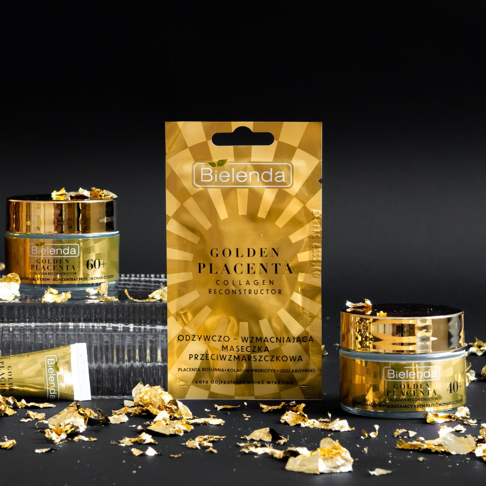 Bielenda Golden Placenta Collagen Reconstructor - увлажняющий и разглаживающий крем для лица 40+ /   50  ml  / GTIN 5902169048280