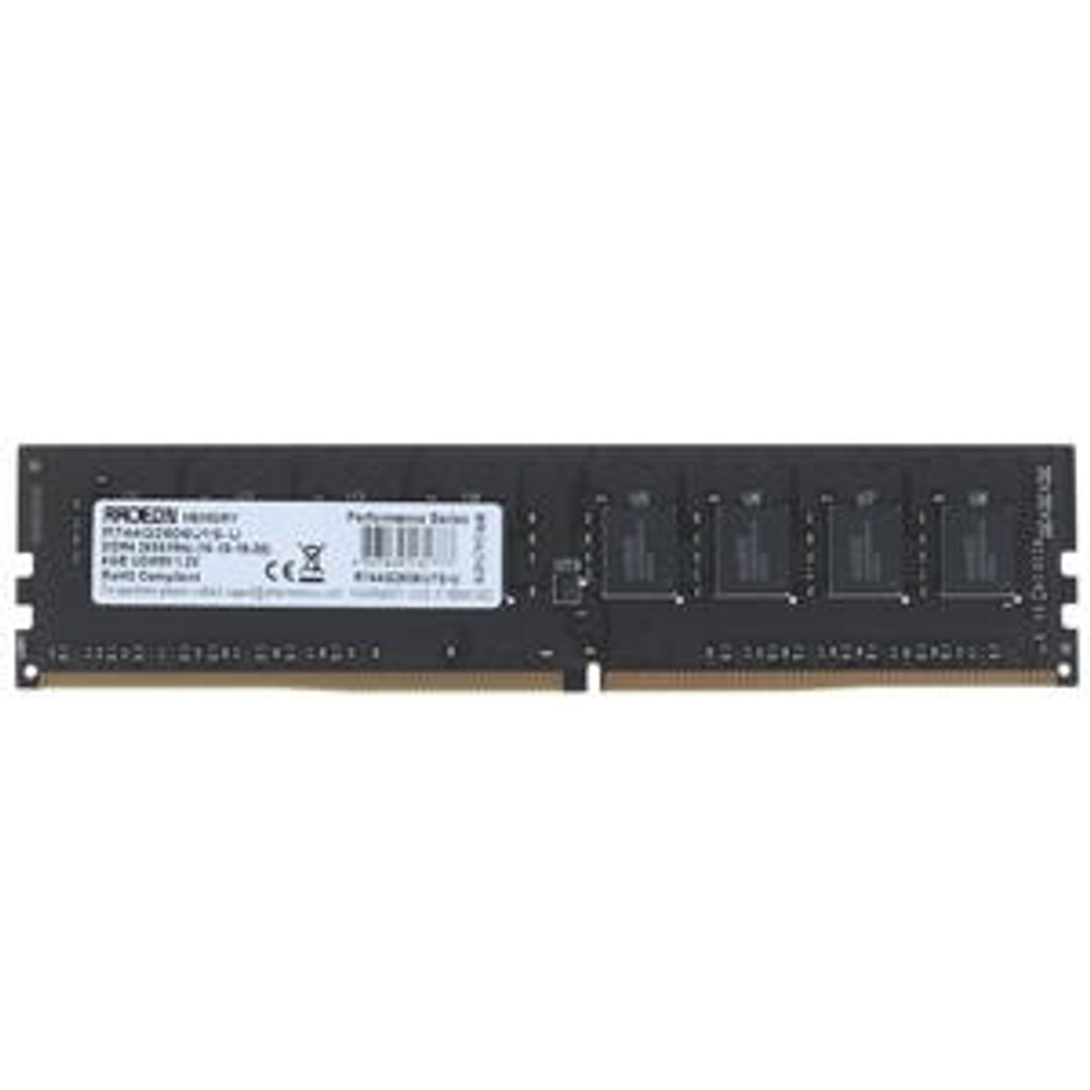 Модуль памяти DIMM DDR4 4Gb, 2666Mhz, AMD Radeon R7 Performance Series (R744G2606U1S-U)