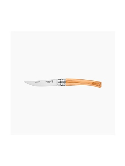 Нож филейный Opinel №8, нержавеющая сталь, рукоять оливковое дерево