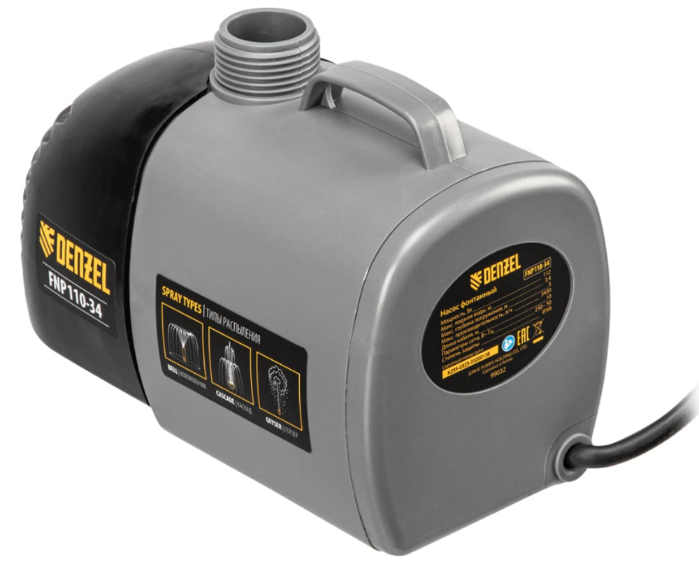 Фонтанный насос Denzel FNP110-34