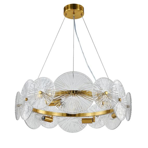 Подвесная люстра Indigo Miele V12021/6P Brass V000604