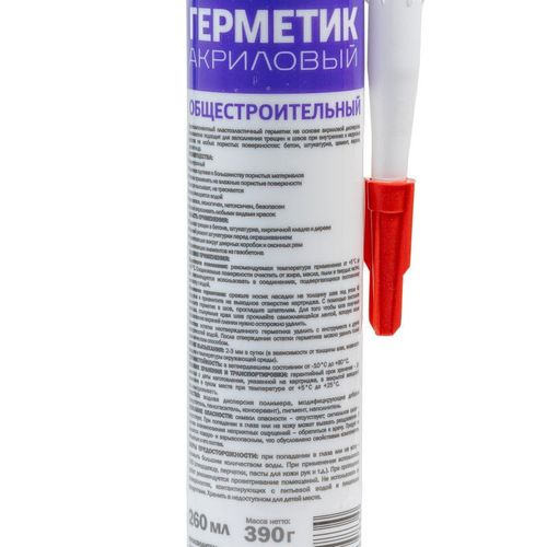 Герметик акриловый MasterTeks белый 260 мл