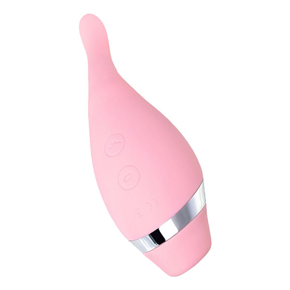 Розовый многофункциональный стимулятор 14см ToyFa Flovetta Dahlia 457706