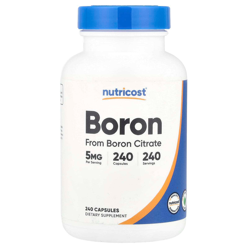 Nutricost, Бор, 5 мг, 240 капсул