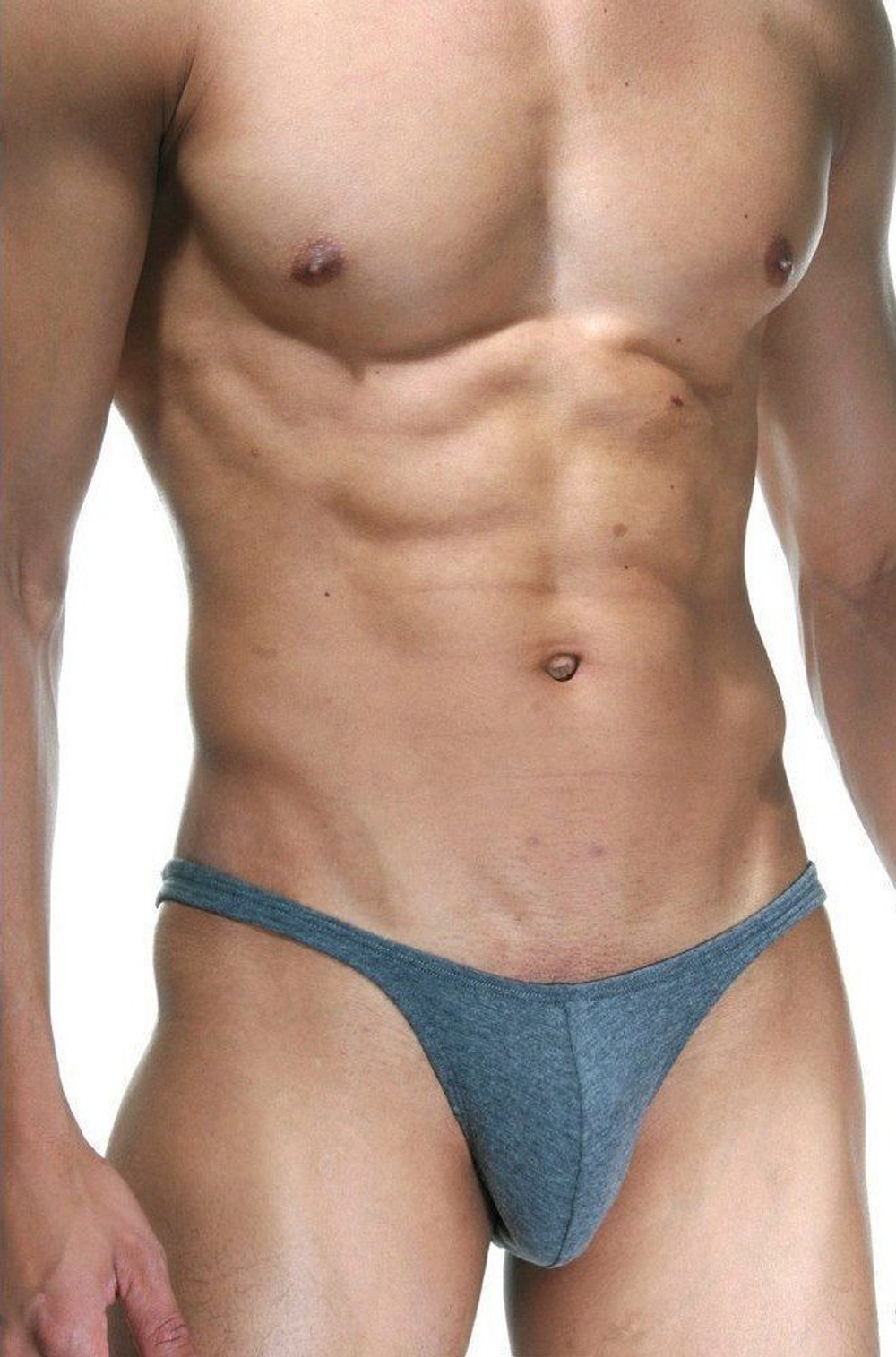 Темно-серые хлопковые слипы (Размер: L) (Цвет: темно-серый)