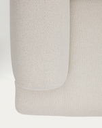 2-местный диван Aurum из шенилла цвета экрю и серого металла 210 см