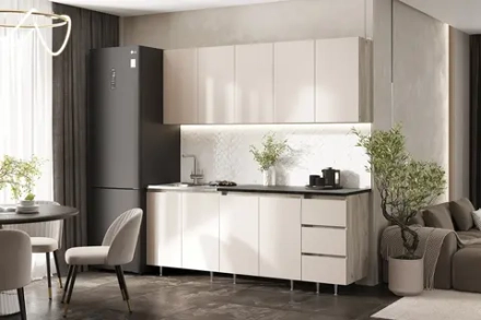 Кухня Челси 2.0 м дуб крафт серый / кашемир