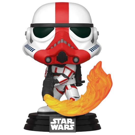 Фигурка Funko POP! Bobble Star Wars Mandalorian Incinerator Stormtrooper (350) 45542 / Фигурка Фанко ПОП! по мотивам франшизы "Звёздные войны", Штурмовик