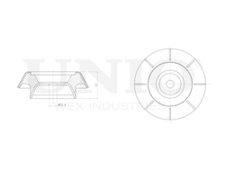 Опора амортизатора передняя UNIO RMP-13120